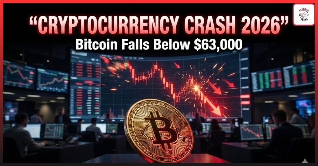 Cryptocurrency Crash 2026 : Bitcoin Slips Below $63,000 — Is India Ready for the Next Big Crypto Wave?