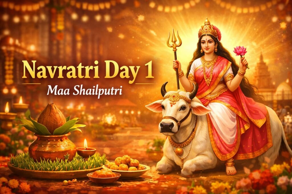 Chaitra Navratri 2026 Begins Today: Maa Shailputri Worship, Muhurat, Rituals & What Makes Day 1 So Powerful