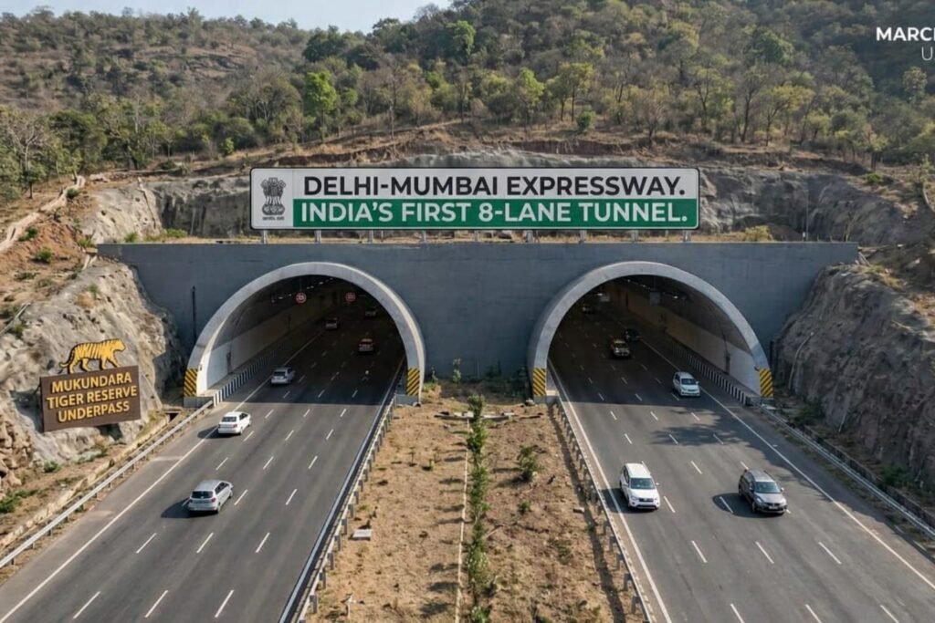 India’s First 8-Lane Tunnel on Delhi-Mumbai Expressway Complete Under Mukundara Tiger Reserve: Full Update March 2026