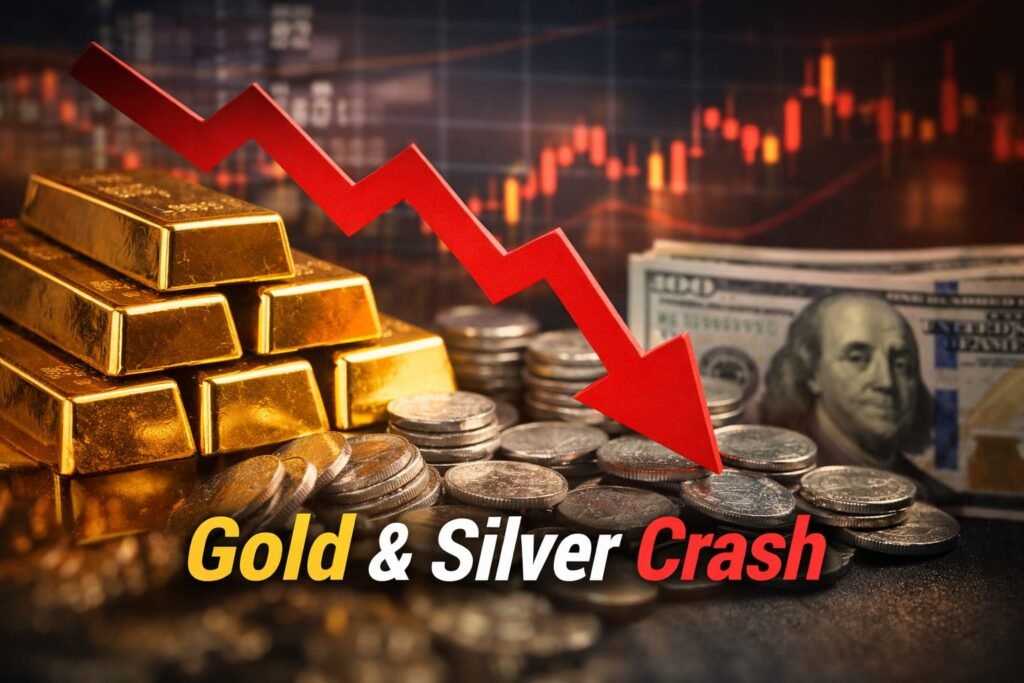 Gold and Silver Price Crash: Delhi Bullion Market Sees Sharp Fall — Is This the Start of a Bigger Trend?