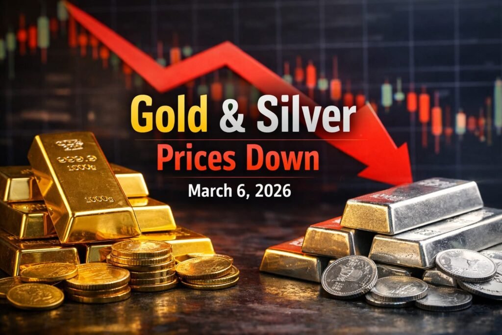 Gold and Silver Prices Fall for 5th Day on 6 March 2026 — Is the Safe-Haven Rally Losing Steam?