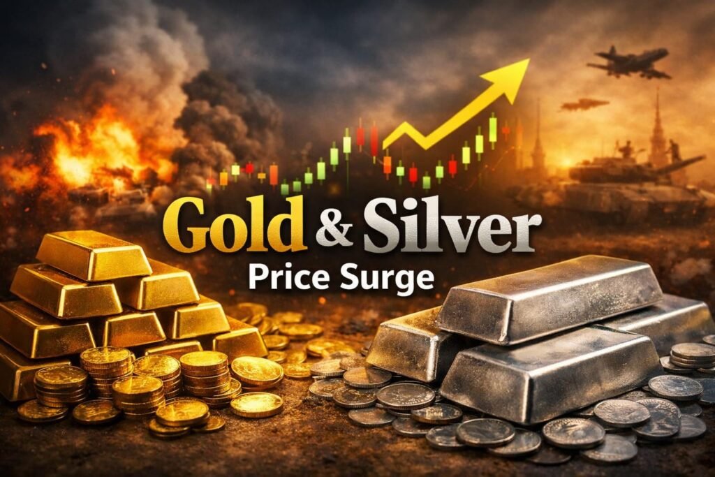 Gold and Silver Prices in India Surge Amid Middle East Tensions — Will the Rally Continue or Reverse Suddenly?