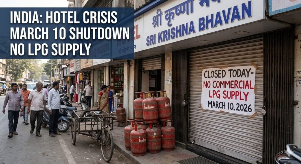 India Hotel Gas Crisis: Why Thousands of Hotels Suddenly Shut on March 10 — LPG Supply Shock Explained