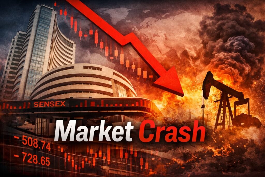 India Stock Market Crash: Sensex and Nifty Slide Amid Oil & LPG Crisis