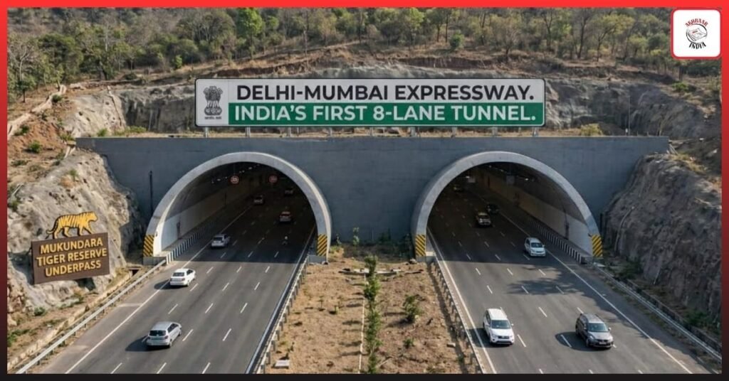 India’s First 8-Lane Tunnel on Delhi-Mumbai Expressway Complete Under Mukundara Tiger Reserve: Full Update March 2026