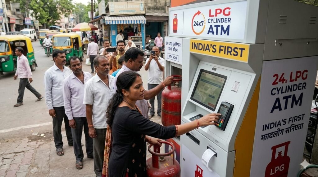 India’s First LPG ATM Goes Live Amid Crisis — Can This 24x7 Machine End Cylinder Chaos?