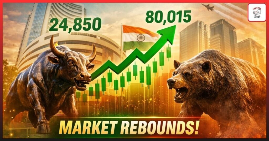Nifty 50 Breaks 3-Day Losing Streak, Sensex Jumps 1100 Points — Is This the Big Market Comeback?
