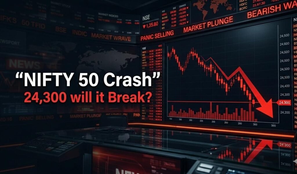 Nifty 50 Crash Alert: Will 24,300 Break Next? March 9 Opening Could Shock Investors