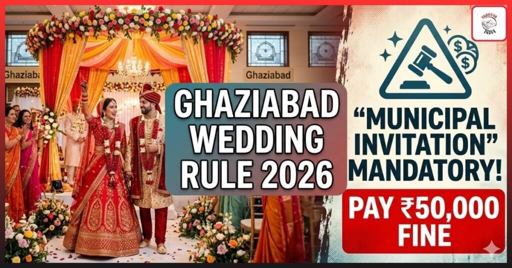 Ghaziabad Wedding Rule 2026: “Municipal Invitation” Mandatory or Pay ₹50,000 Fine!
