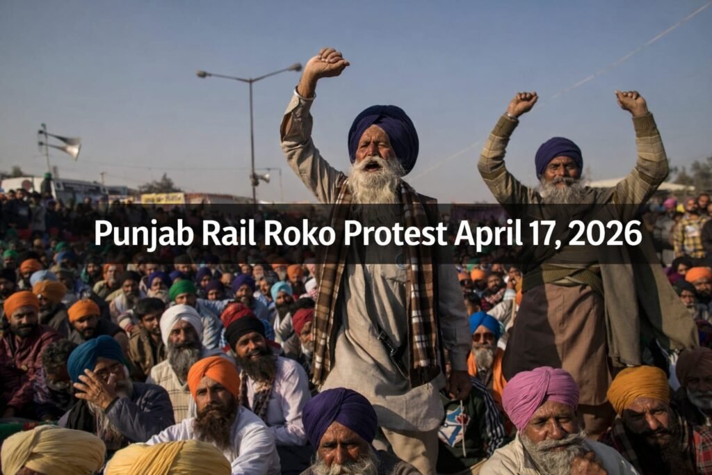 Punjab Rail Roko Protest April 17