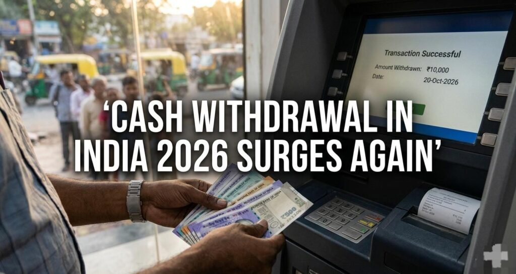 Cash Withdrawal in India 2026 Surges Again