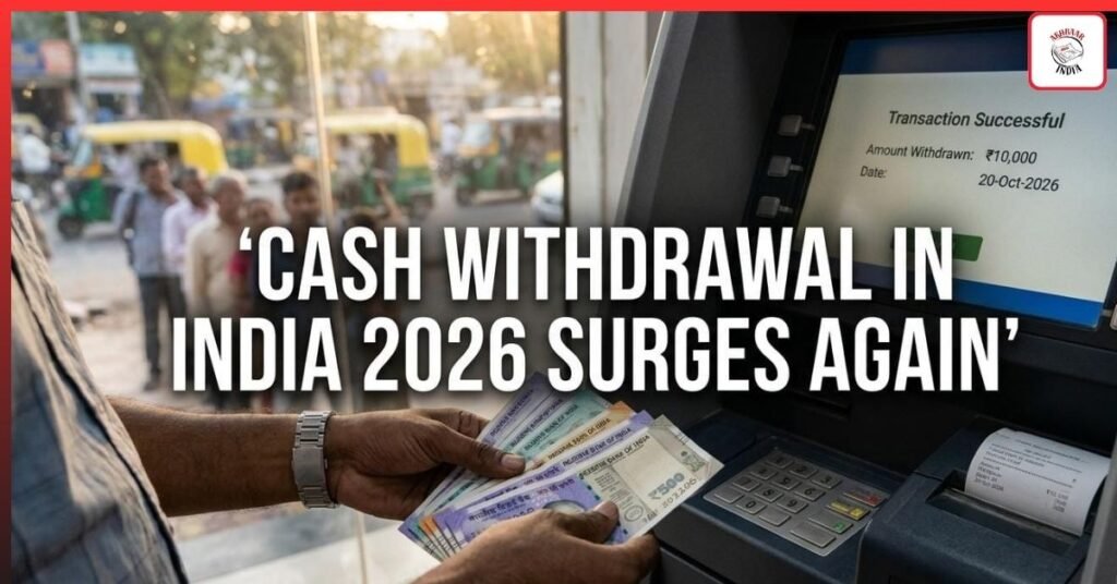 Cash Withdrawal in India 2026 Surges Again: Why Banks Are Seeing Record Outflows Despite UPI Boom