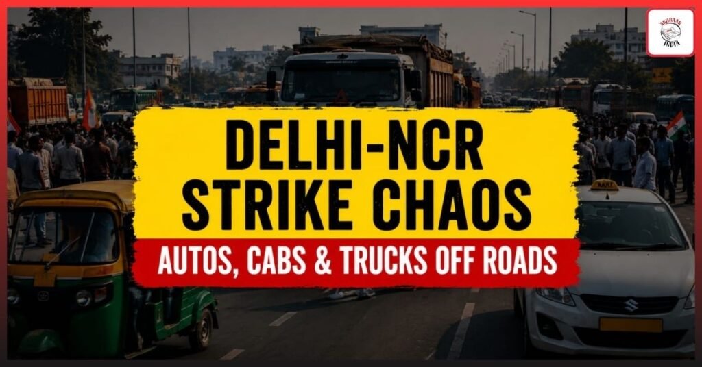 Massive Delhi-NCR Transport Strike Sparks Chaos: Auto, Taxi & Truck Unions Demand Relief