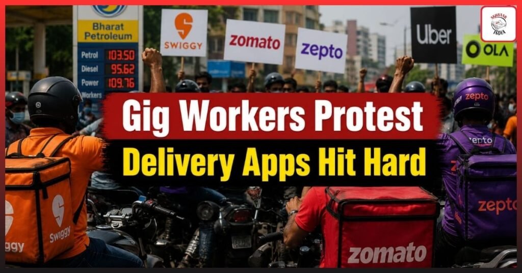 Massive Gig Workers Protest in India Sparks Fuel Crisis Fears and Delivery Disruptions