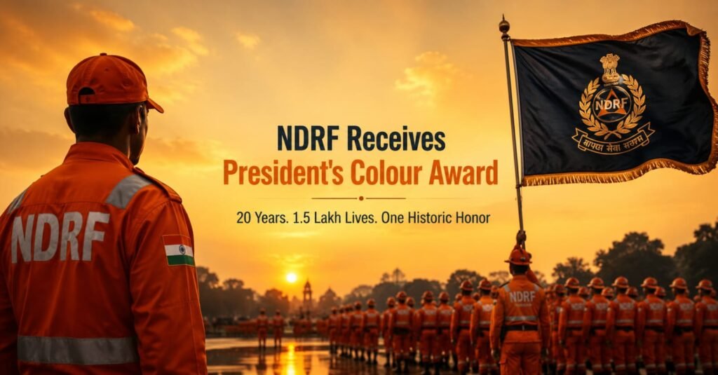 NDRF Receives President's Colour Award