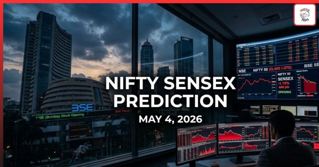 Nifty Sensex Prediction May 4, 2026: Weak Opening Signal After Long Weekend—Key Levels Traders Can’t Ignore
