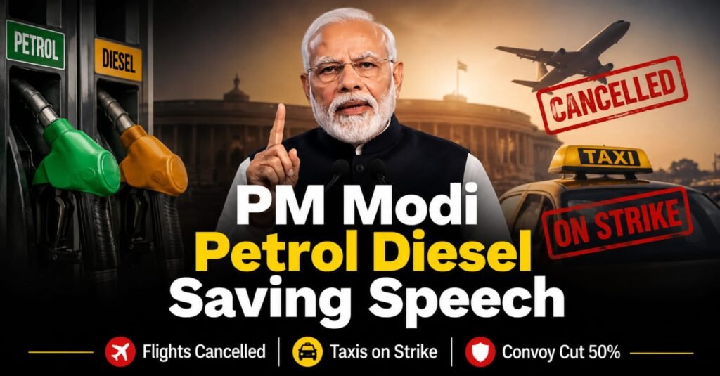 PM Modi Petrol Diesel Saving Speech