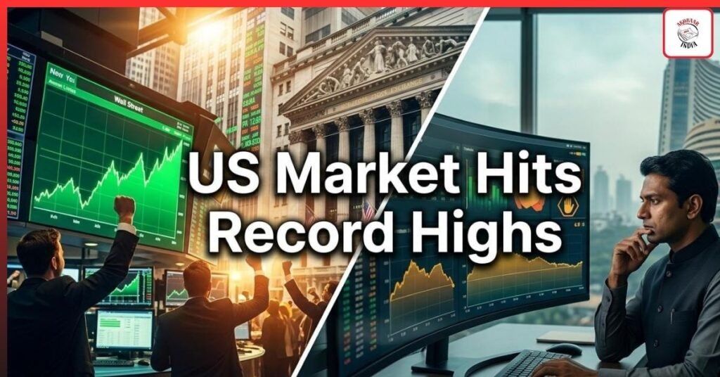 US Stock Market Hits Record Highs as AI Boom Explodes — But Why Is India Turning Cautious?