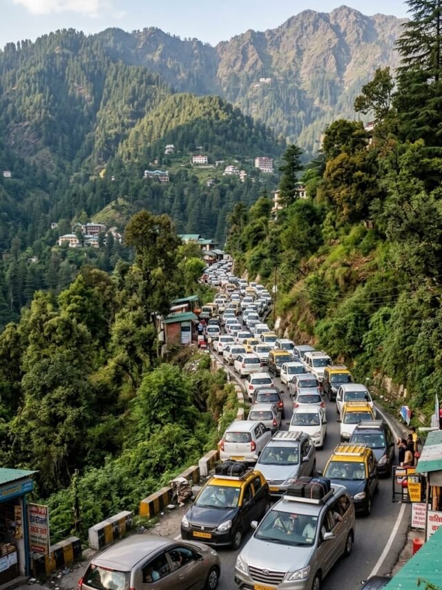 Hill Station Traffic Chaos: Tourists Stuck in Massive Jams