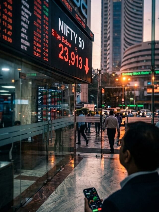 Nifty 50 Slips Below 24,000: What Traders Are Watching Next