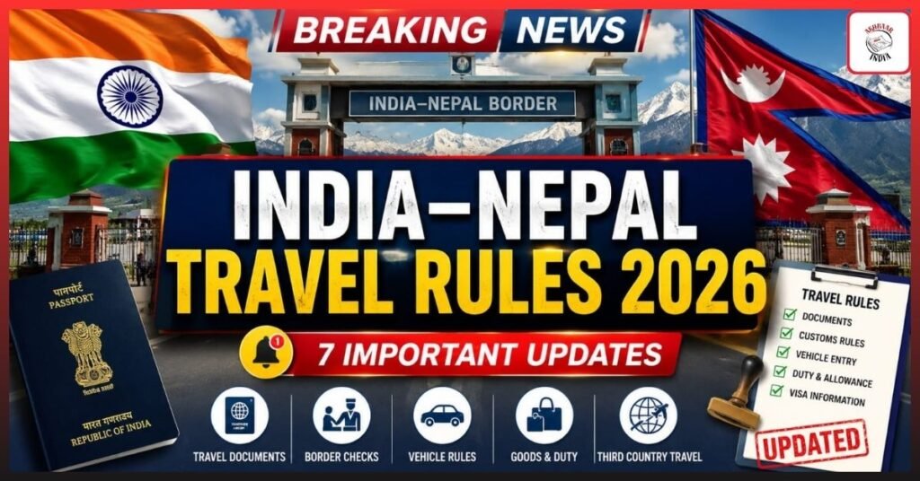 Are India–Nepal Travel Rules 2026 Becoming Strict? 7 Important Updates Every Traveller Must Know