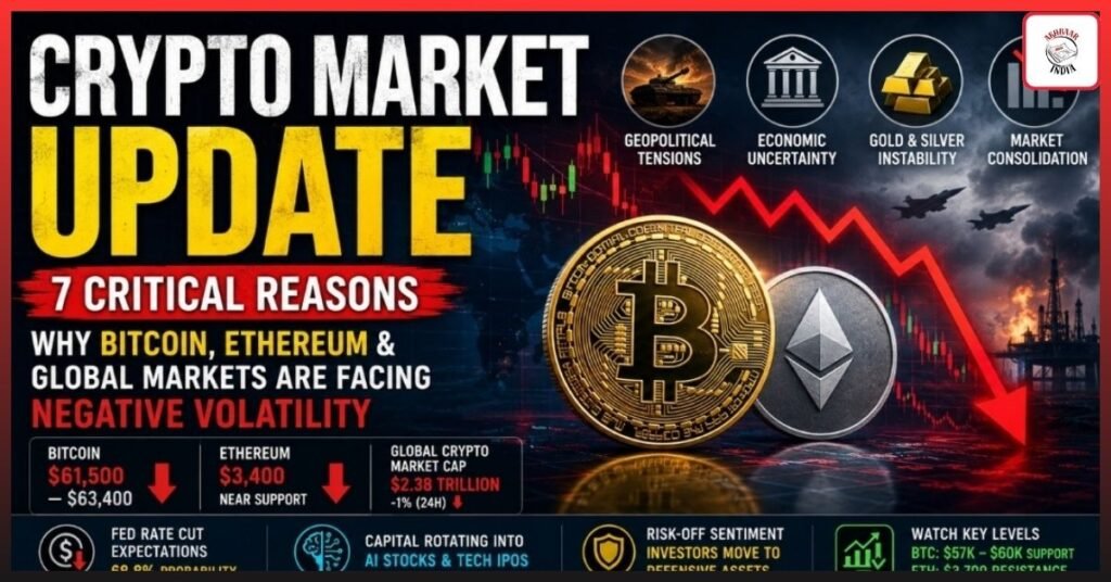Crypto Market Update: 7 Critical Reasons Why Bitcoin, Ethereum & Global Markets Are Facing Negative Volatility