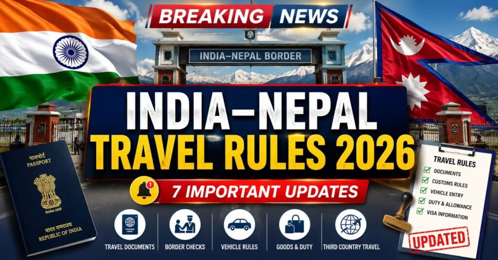 India–Nepal Travel Rules 2026 