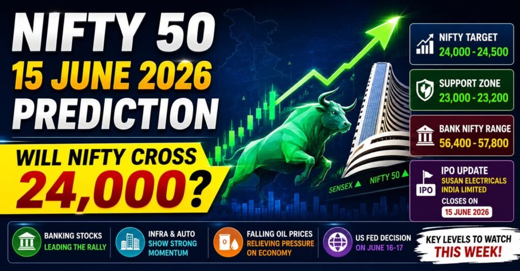 Nifty 50 15 June 2026 Prediction
