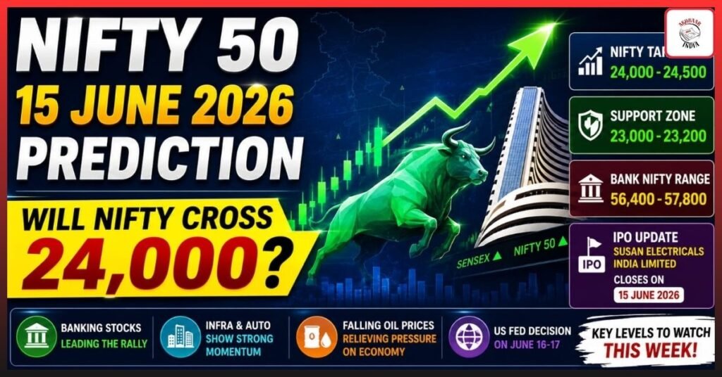 Nifty 50 15 June 2026 Prediction: Can This Strong Bullish Rally Take Nifty Above 24,000 This Week?