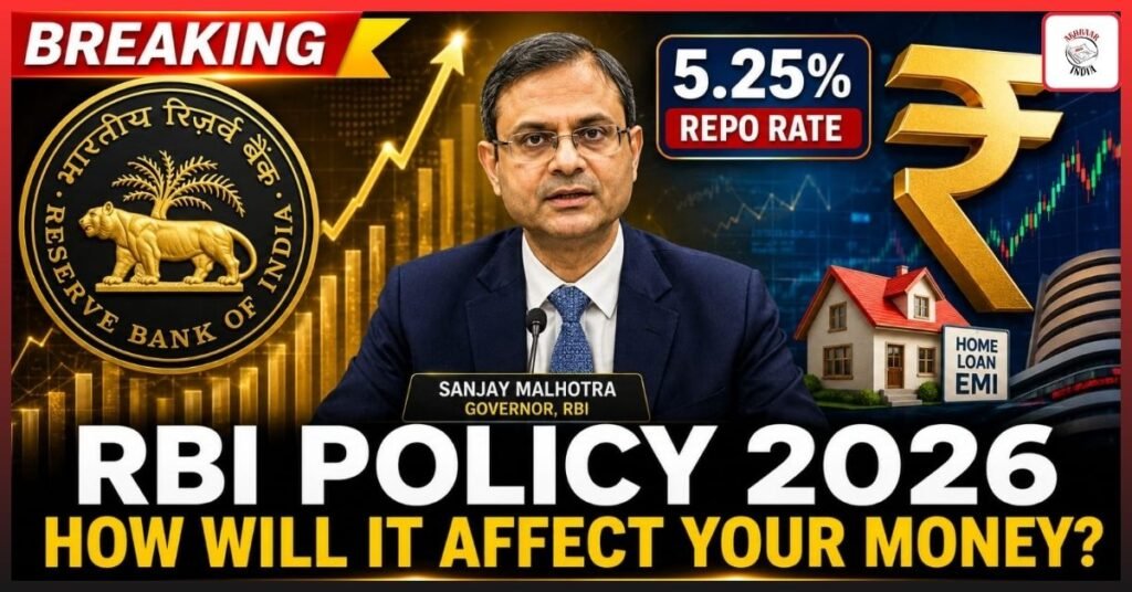 RBI Repo Rate 2026: 7 Crucial Updates After RBI’s Cautious Decision — Will Loans, Gold and the Rupee Be Affected?
